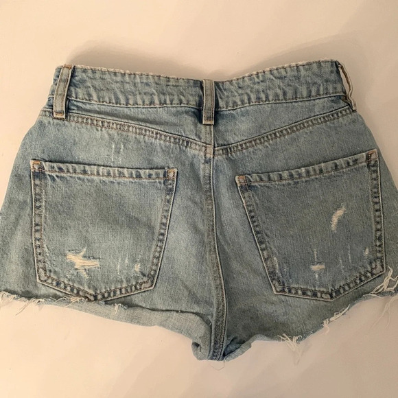 👖 Dynamite Ripped Jean Shorts  - High Waisted, Size 25 - Picture 8 of 8
